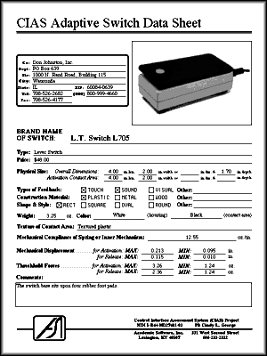 Switch Data Sheet 1