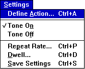 Settings Menu